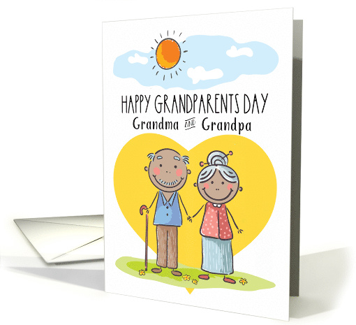Happy Grandparents Day to Grandma and Grandpa African... (1635404)