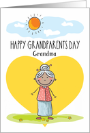 Happy Grandparents Day to Grandma African American Woman Sunny Scene card