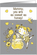 To Mommy Happy Mother’s Day to Mom from Daughter Cute Girl with Bees card