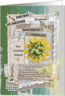 Daughter Graduation Congratulations Mixed Media Word Art card