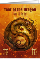 Chinese New Year Year of the Dragon Bold Graphic Dragon card