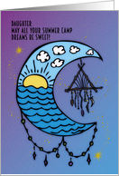 Daughter Thinking of You at Summer Camp Dreamcatcher card