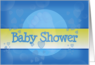 Baby Shower Blue for Boy Invitation card