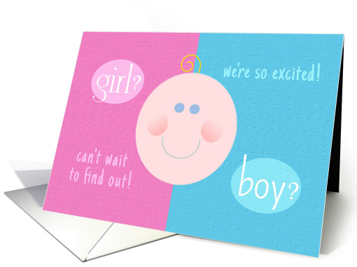 Baby Gender Reveal Party Invitation Girl or Boy? card (896770)