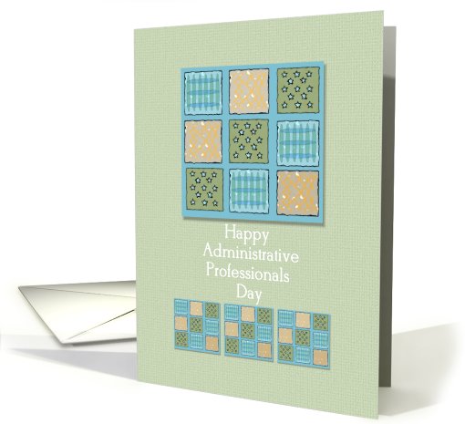 Happy Administrative Professionals Day Patchwork card (915917)