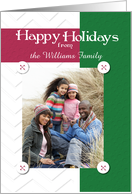 Happy Holidays Photo Card and Personalized Name card