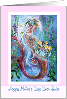 to Dear Sister, Mother’s Day, Mermaid art card