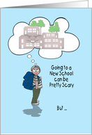 New School, Encouragement for young boy card