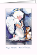 Angel, Puppy, Doggie Heaven, Loss of dog for young child card
