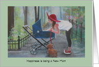 For a New Mom, congratulations card