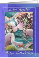 Kissy Mom & Child, Mermaid Theme, Mother’s Day to Daughter card