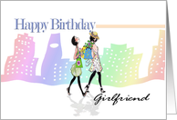 Girlfriend Birthday, city Girls card