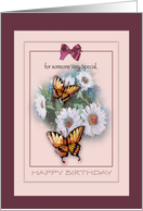 Birthday for Someone Special , Butterflies and Daisies card