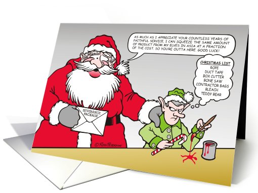 Severance Santa card (811692)