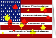 Grandson Military Thanksgiving card