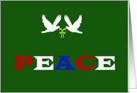 Peace Doves card