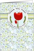 Red Bud and Bloom Tutor Thank You card