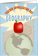World Geography Happy Teacher Appreciation Day card