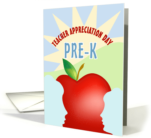 Apple Core Happy Teacher Appreciation Day card (1040985)