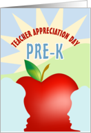 Apple Core Happy Teacher Appreciation Day card