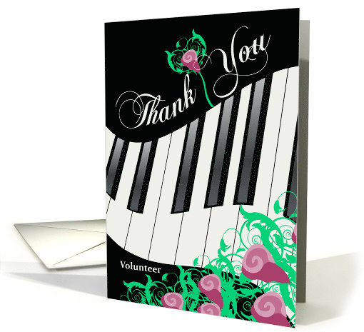 Keys and Roses Thank You Church Musician card (1047291)