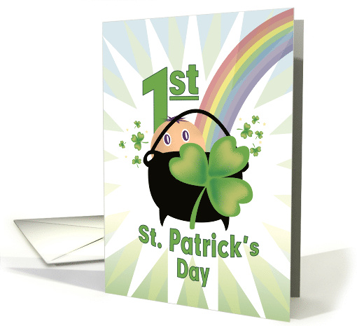 Shamrocks and Rainbows First St. Patrick's Day card (1092560)