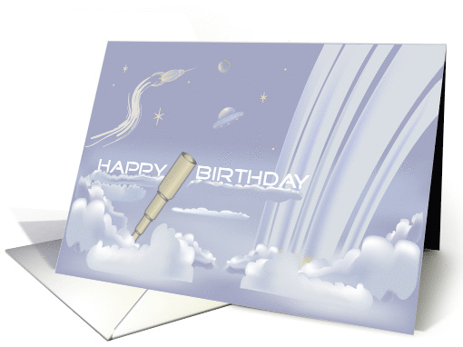 Space Happy Birthday card (1096324)