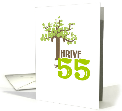 Thrive at 55 Happy Birthday card (1098152)