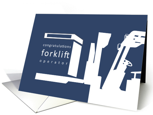 Forklift Operator Congratulations card (1103162)