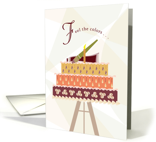 Feel the Colors Cake Artist Happy Birthday card (1171820)