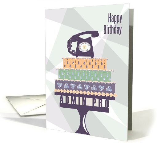 Telephone Admin Pro Happy Birthday card (1171824)