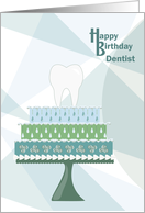 Tooth Dentist Happy Birthday card