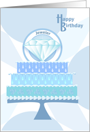 Illustrated Gem Jeweler Happy Birthday card