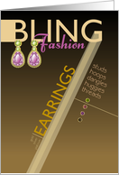 Bling Congratulations Ear Piercing card