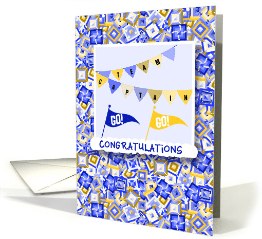 Team Captain Flags Congratulations card (1389338)