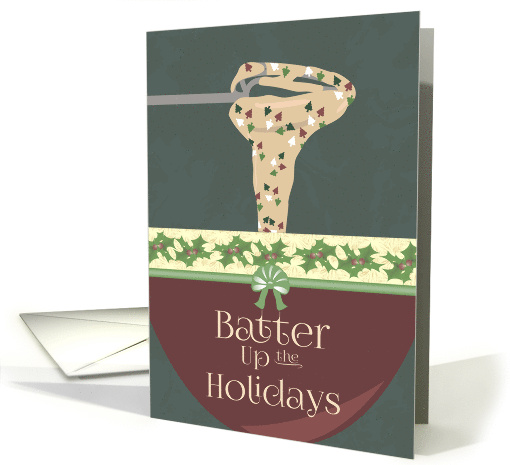 Batter up the Holidays Season's Greetings card (1398674)