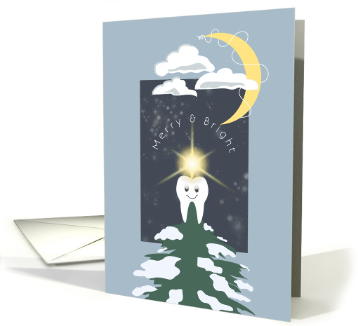 Tooth Tree Topper Christmas Dental Industry card (1506202)