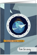 Happy New Year From Far Away card