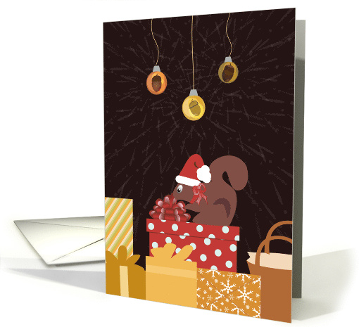 Squirrel Gifts Happy Holidays card (1660682)