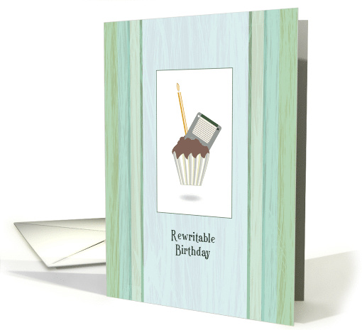 Floppy Diskette Chocolate Cupcake Candle card (1679108)