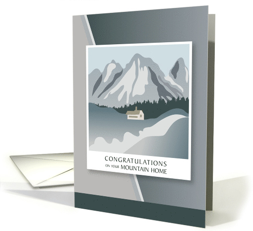Congratulations Mountain House with Pine Ridge card (1680590)
