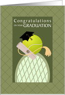 Congratulations Graduation Tennis Ball card