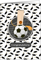 Soccer Graduation Congratulations card