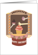Fun Stage Happy Birthday Volunteer card