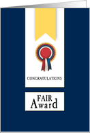 State or County Fair Award Ribbons Congratulations card