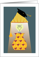 Lamp and Cap Congratulations Graduate card