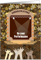 Hands Clapping School Play Congratulations card