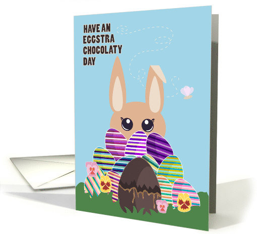 Eggstra Chocolaty Day Easter Bunny card (1832930)