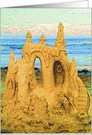Sand Castle Birthday card
