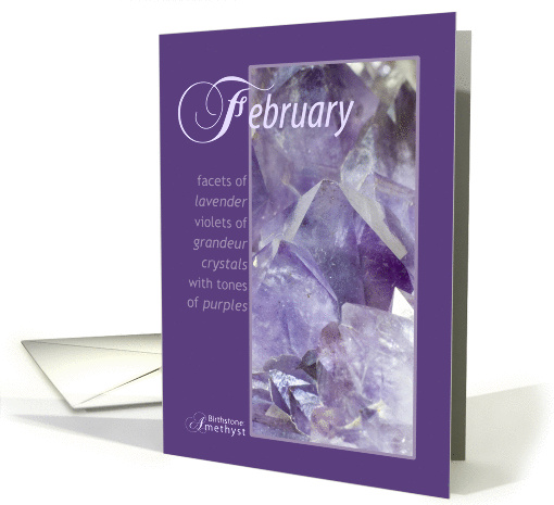 February Birthstone Birthday card (732976)